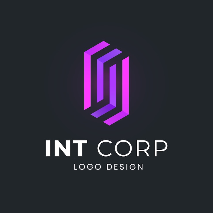 Gratis Vector verloop i letter logo sjabloon