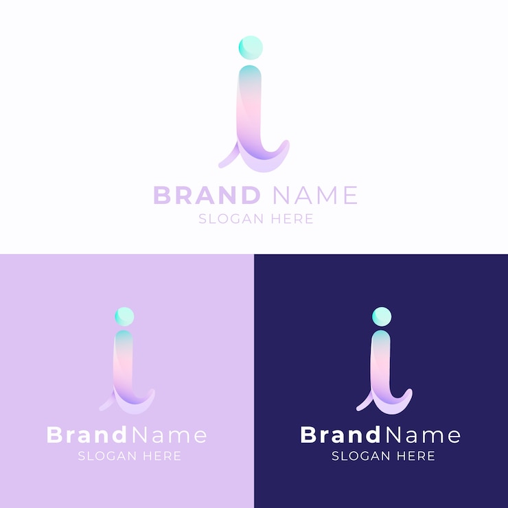 Gratis Vector verloop i letter logo