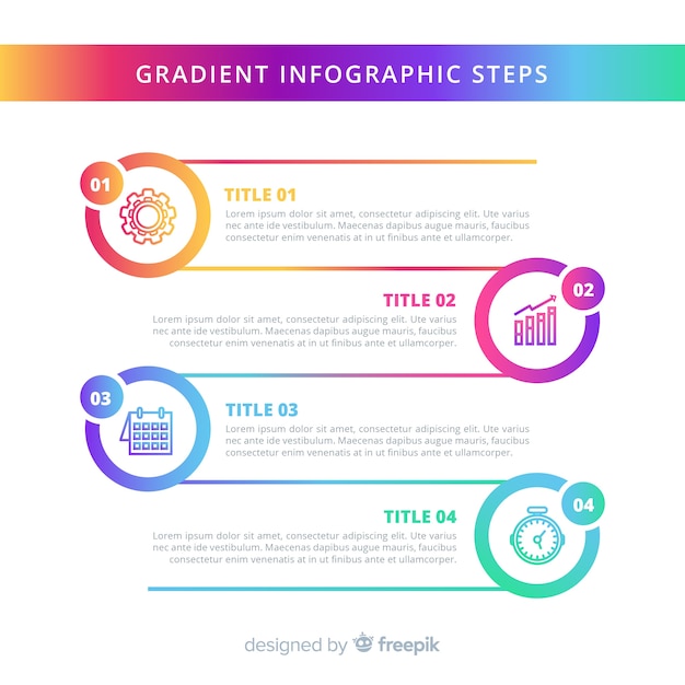 Verloop infographic stappen