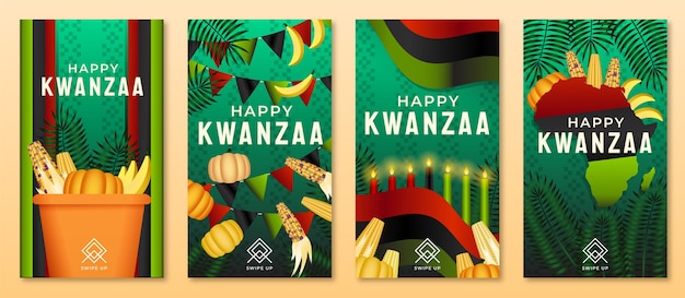 Verloop kwanzaa instagram verhalencollectie