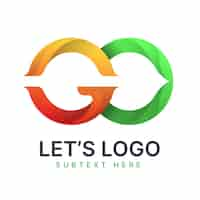 Gratis vector verloop logo sjabloon