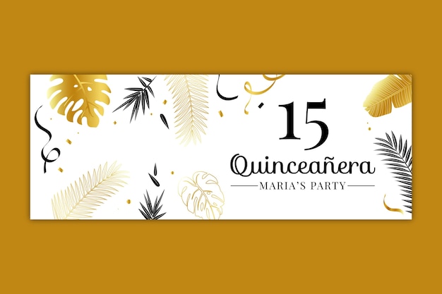 Verloop luxe quinceanera facebook cover