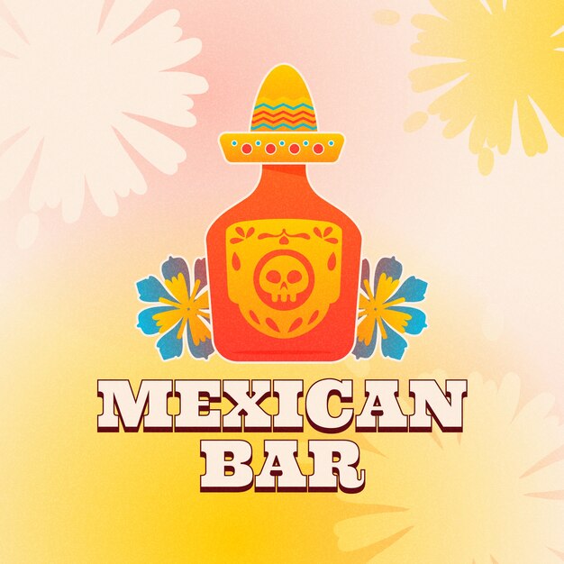 Verloop mexicaanse bar-logo