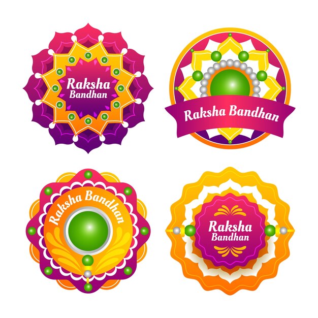 Verloop raksha bandhan labels collectie