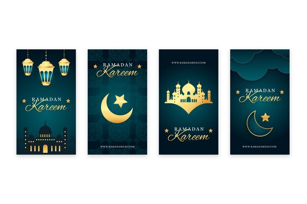 Verloop ramadan instagram verhalencollectie