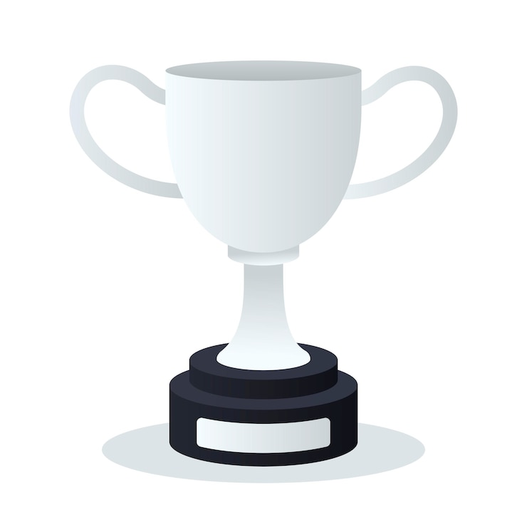 Gratis Vector verloop trofee zilver
