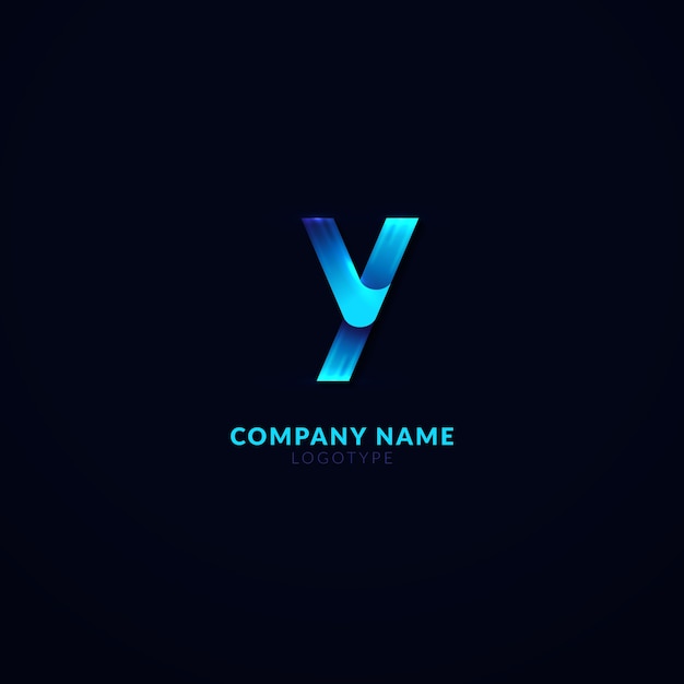 Verloop y letter logo