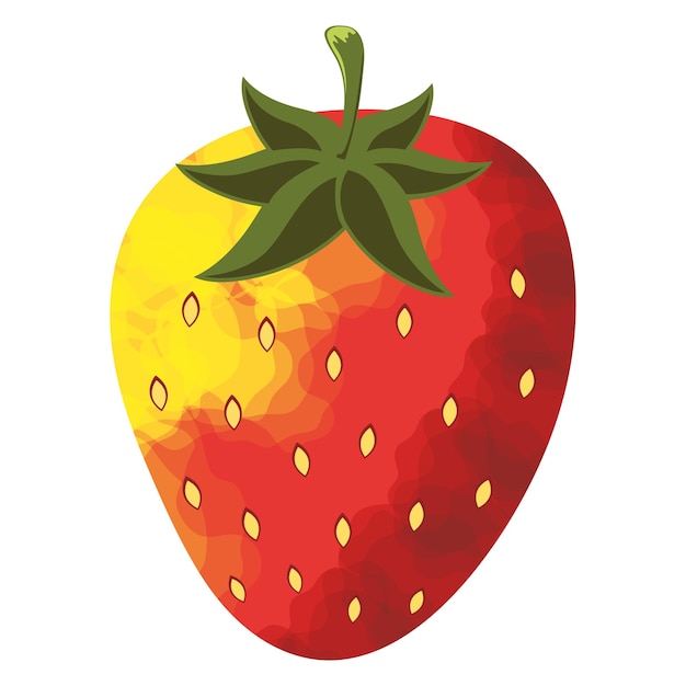 Gratis vector vers aardbeifruit gezond