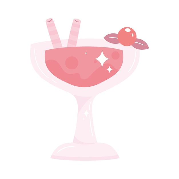 Gratis vector vers cocktaildrankje