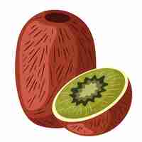 Gratis vector vers kiwifruit gezond