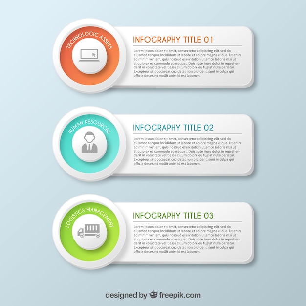 Verschillende infographic banners met kleurdetails