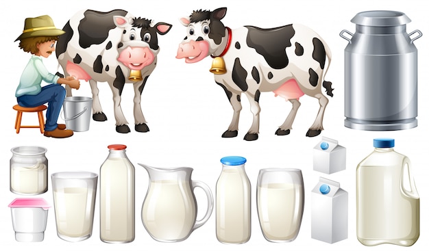 Gratis vector verse melk