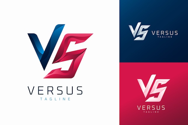 Gratis vector versus logo sjabloonontwerp