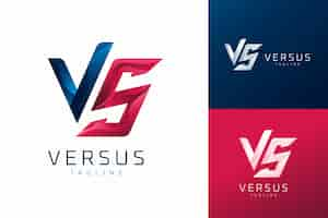 Gratis vector versus logo sjabloonontwerp