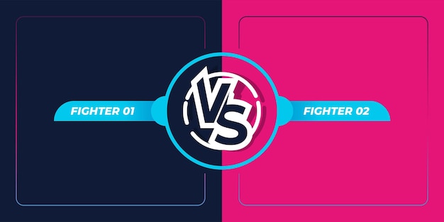 Versus vs fight battle schermbanner