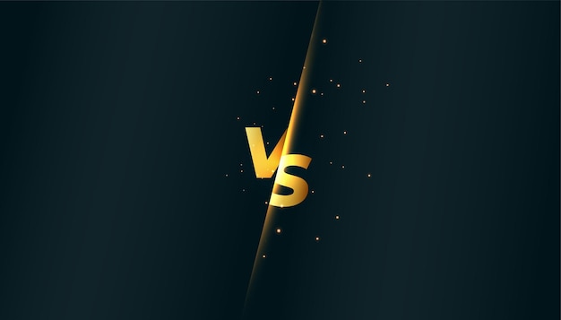 Verus vs banner voor productvergelijking of sportgevecht