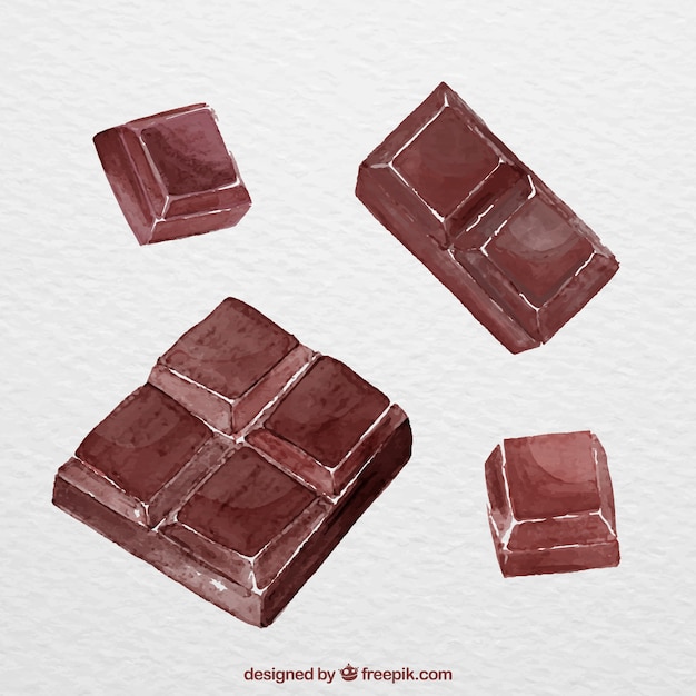 Gratis vector verzameling van chocoladerepen