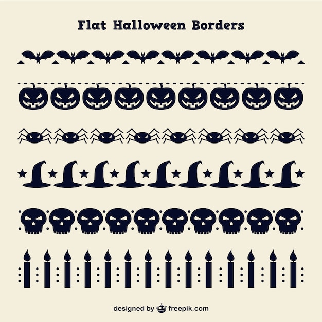 Gratis vector verzameling van decoratieve halloween elementen