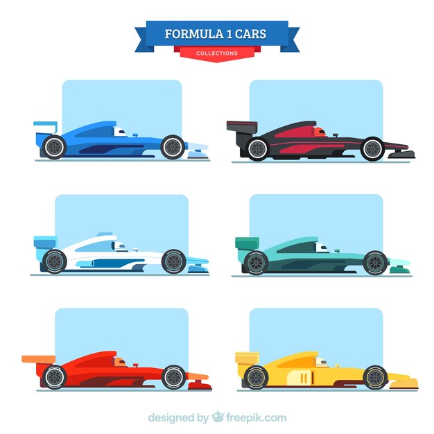 Verzameling van formule 1 auto&#39;s