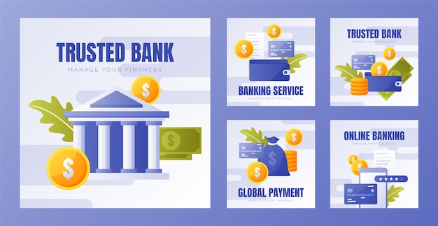 Verzameling van instagram-berichten voor banken en financiën