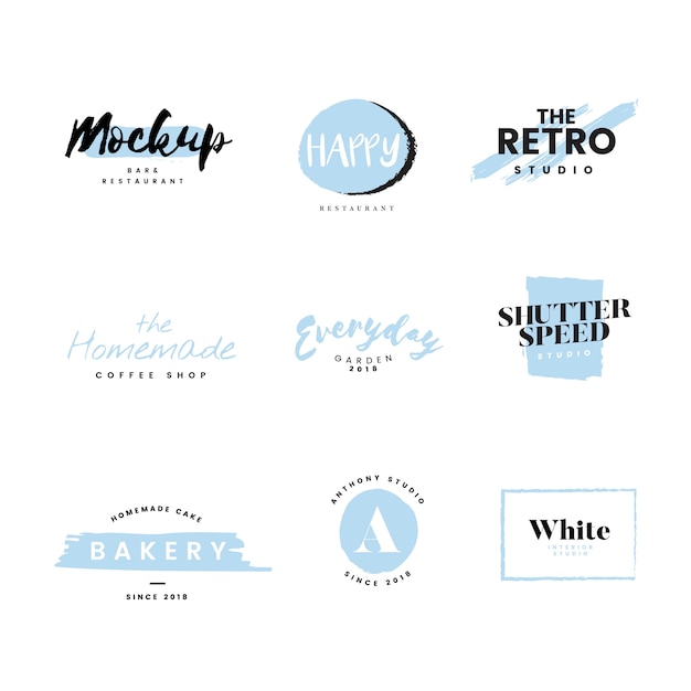 Verzameling van logo&#39;s en branding vector