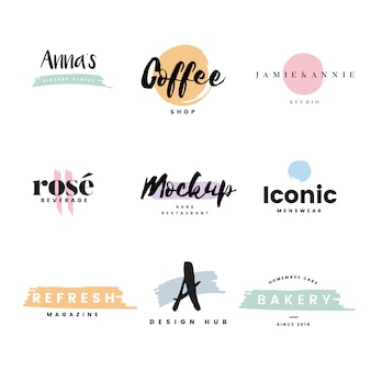 Verzameling van logo's en branding vector