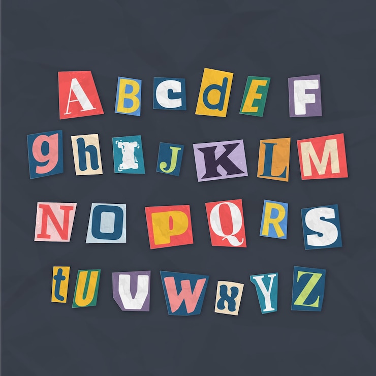 Gratis Vector verzameling van losgeldbriefjes