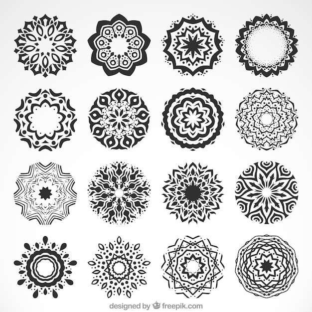 Gratis vector verzameling van sier mandalas