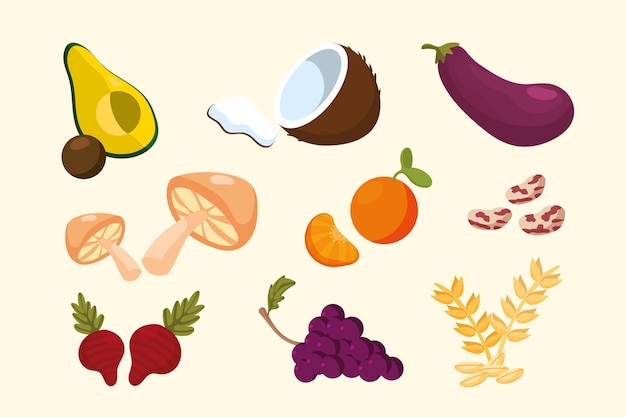 Gratis vector verzameling van superfood