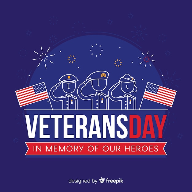 Gratis vector veteranendagvaandel