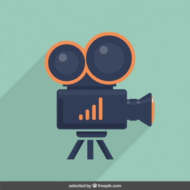 Gratis vector video camera illustratie