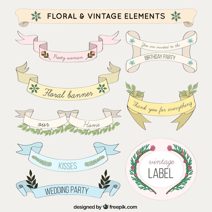 Gratis Vector viering banners