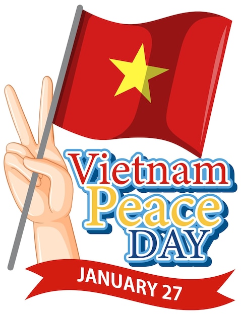 Gratis vector vietnam vredesdag spandoek