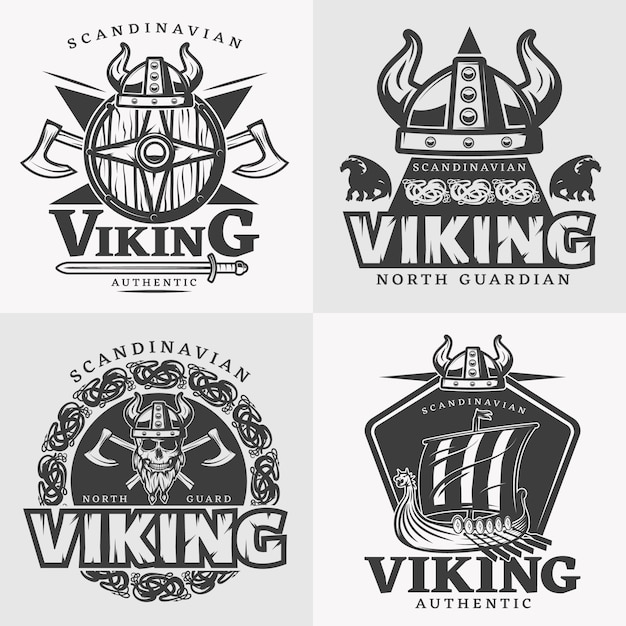 Viking embleemontwerp