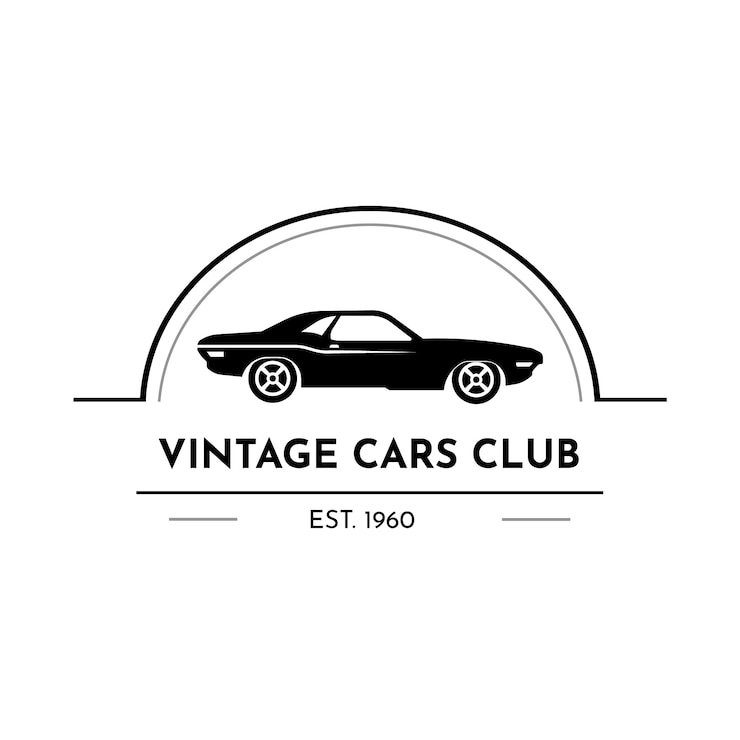 Gratis Vector vintage auto club logo