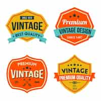 Gratis vector vintage badges