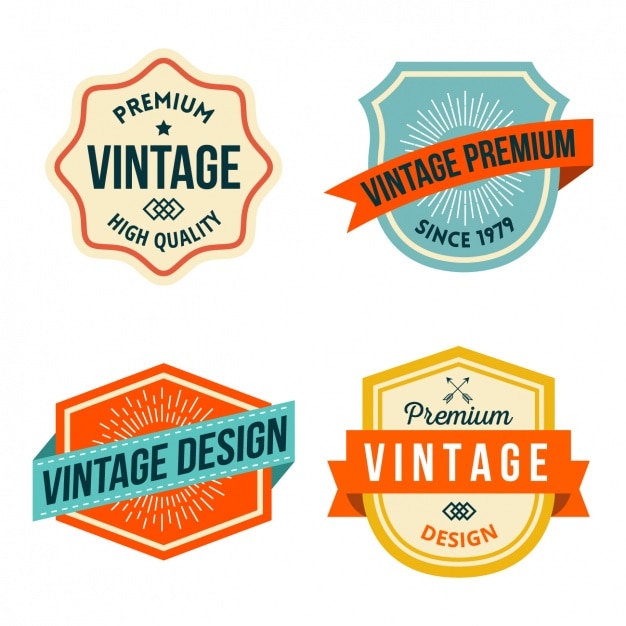 Vintage badges