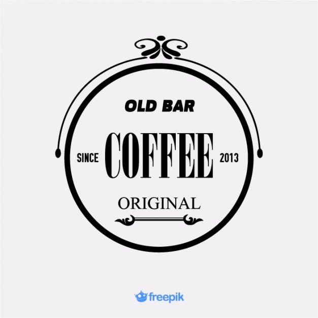 Vintage banner oude bar koffie