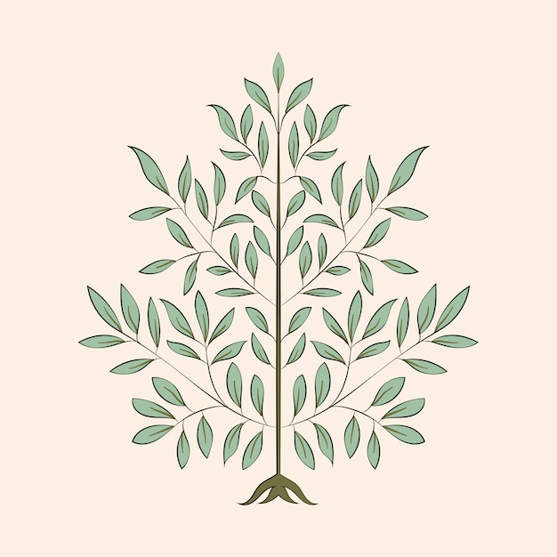 Gratis vector vintage bloeien ornament illustratie