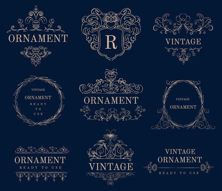 Gratis Vector vintage bloeien ornament illustratie