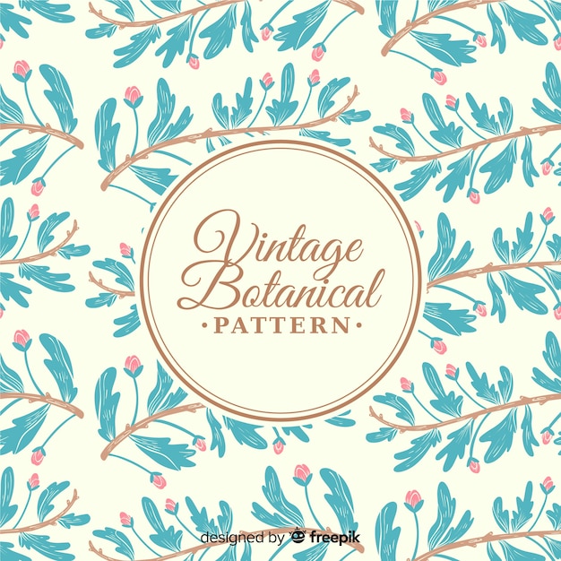 Vintage botanisch patroon