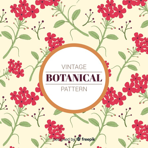 Vintage botanisch patroon