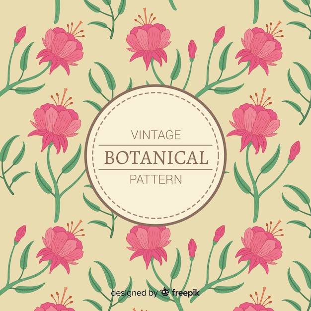 Vintage botanisch patroon