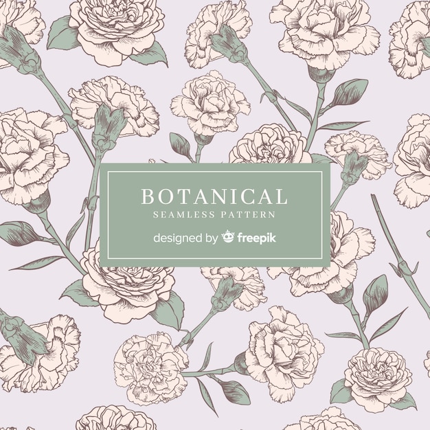 Vintage botanisch patroon