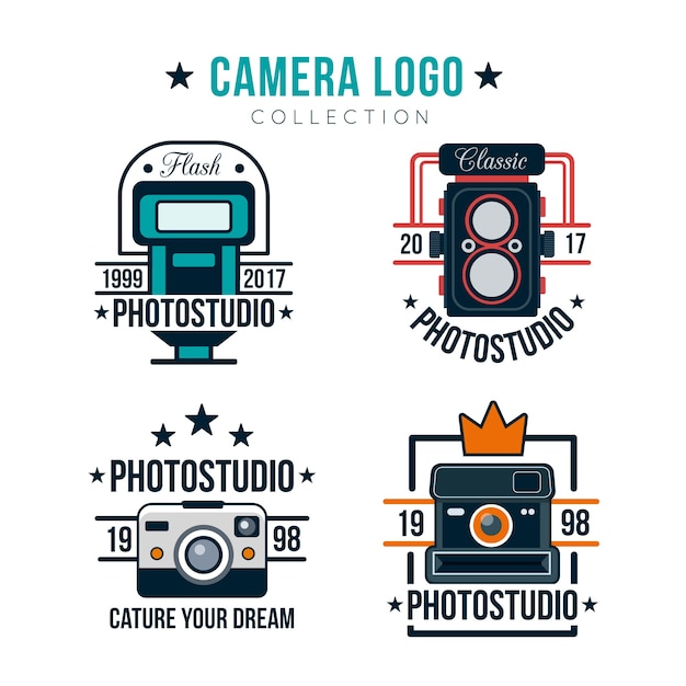 Vintage camera logo collectie