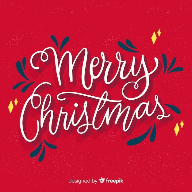 Vintage christmas belettering achtergrond