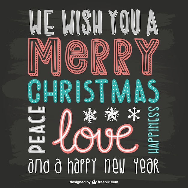 Gratis vector vintage christmas belettering