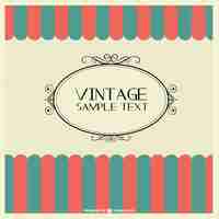 Gratis vector vintage design gratis template