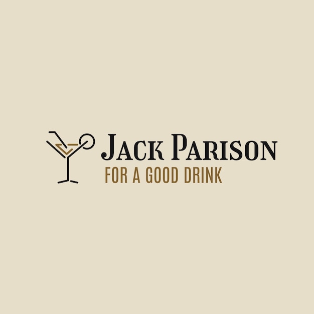 Gratis vector vintage elegant premium barman-logo