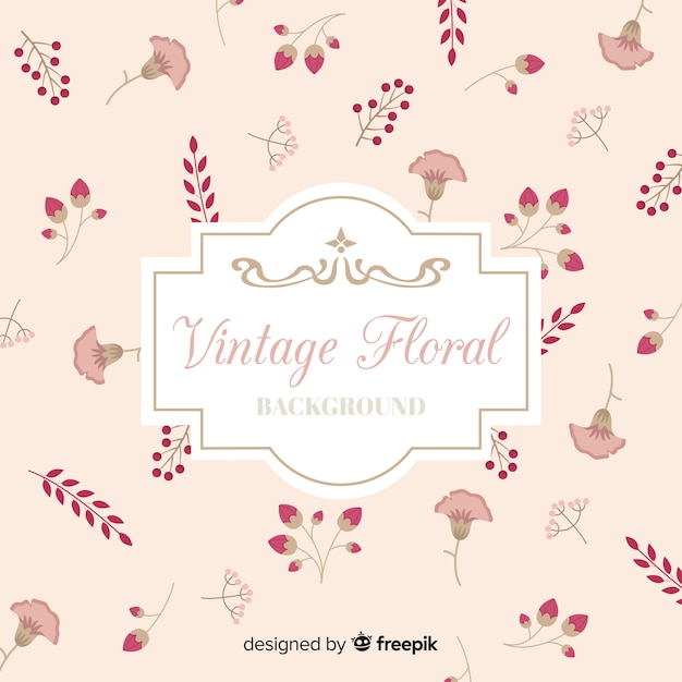 Vintage floral achtergrond